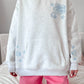 Pearl Grey Tropical Embroider Hoodie