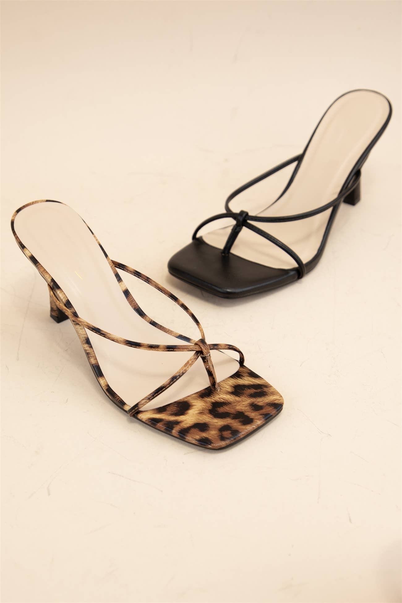 Thin Strap Kitten Heels