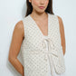 Polka Dot Quilted Vest