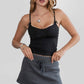 Solid Knit Cropped Cami Top