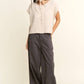 Soft Button-Front Knit Top