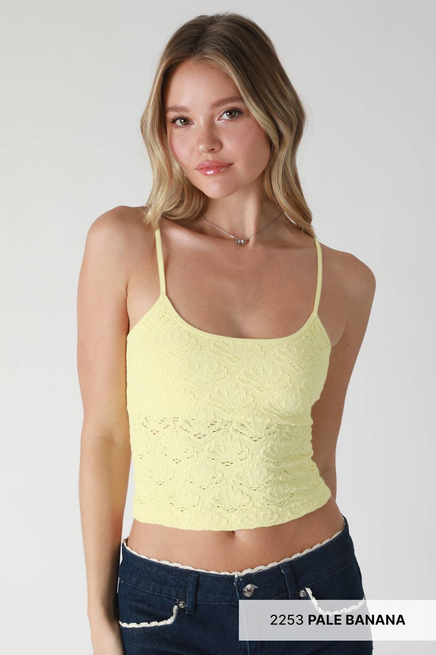 Floral Textured Lace Cami