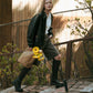 Pleather Oversized Bomber jacket