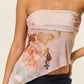 Tube Mesh Asymmetrical Top
