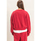 Star Patch Sleeve Sweatshirt