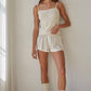 Cream Pointelle Floral Cami