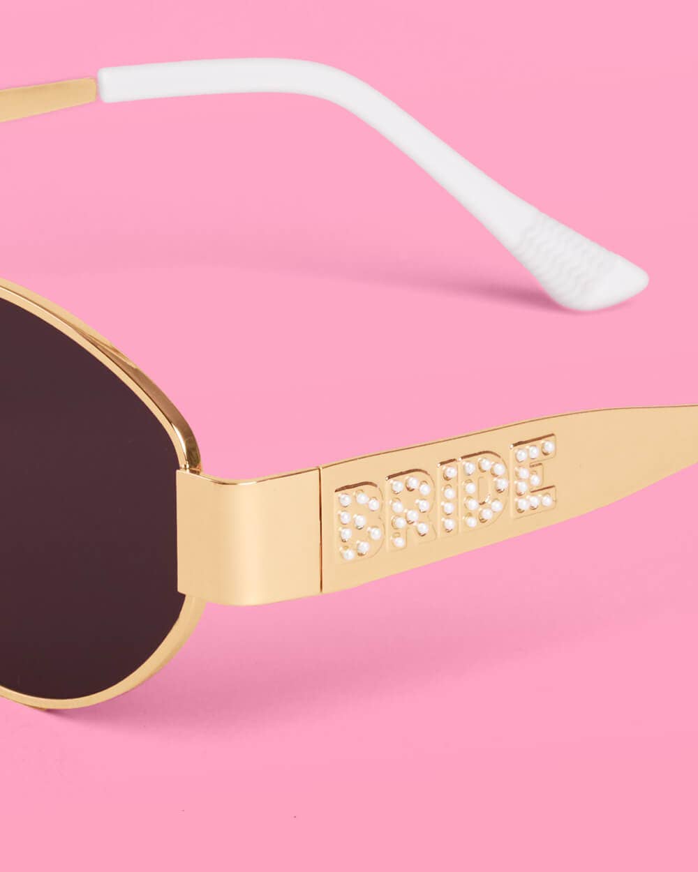 Golden Bride Sunnies - pearl embossed sunglasses, bride accessories, bachelorette