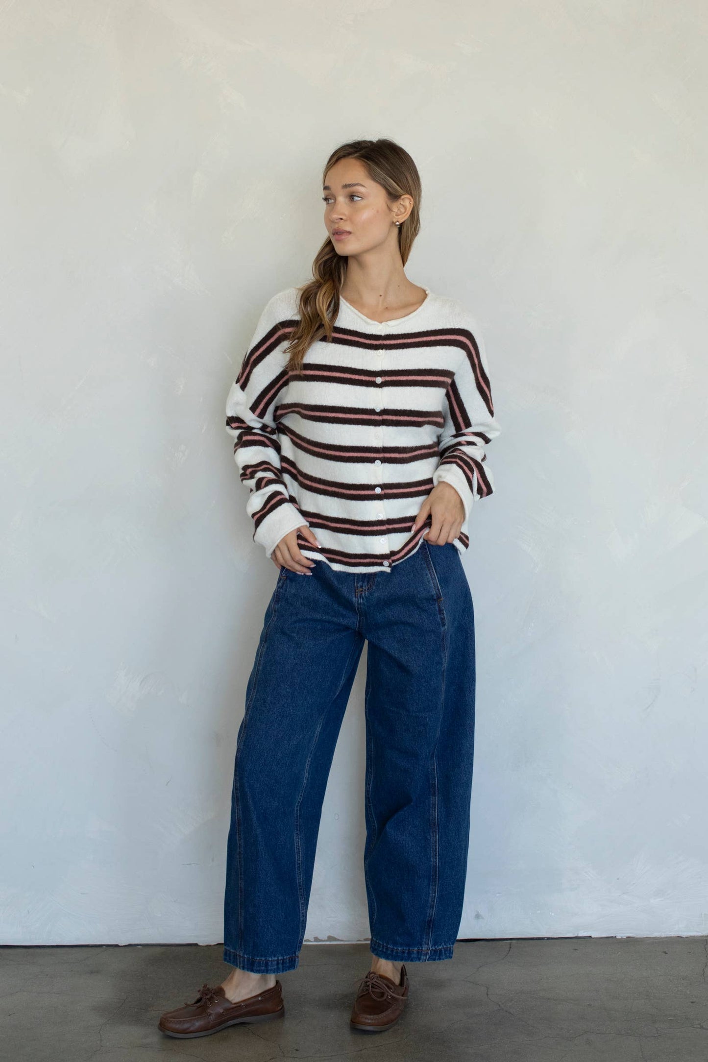 Piper Cardigan - Varsity Stripe