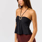 Sun Metal Hardware Halter Top