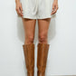 Flower Waffle Print Shorts