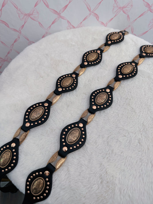 Gold Detail Black Belt