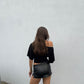 Off The Shoulder Quarter Sleeve Top