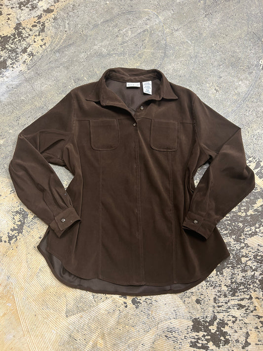 LL Brown Stag Button Up