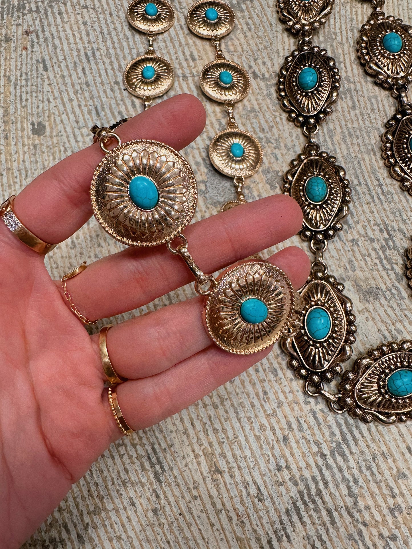 Gold Body Chain Round