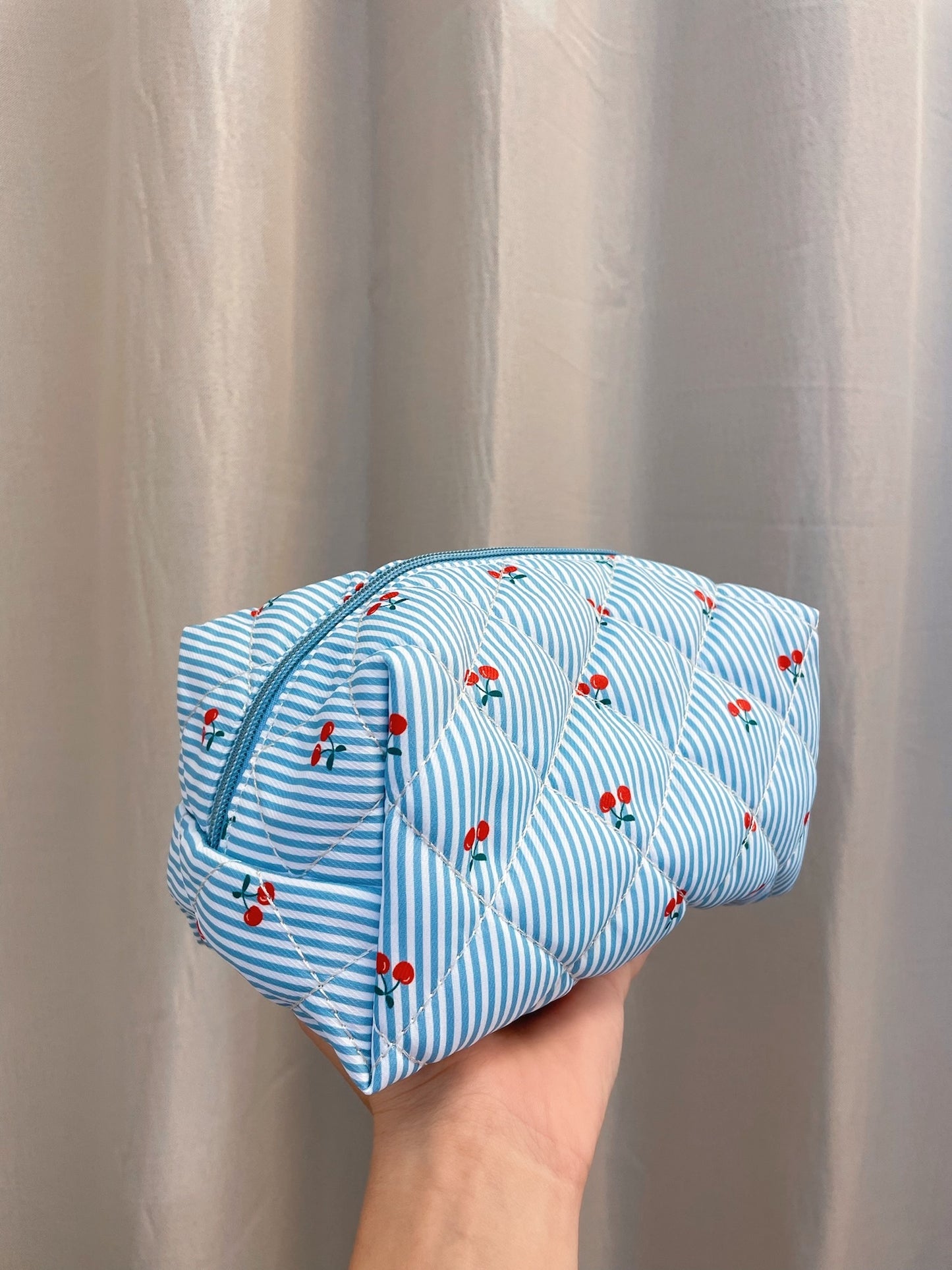 Quilted Makeup Bag