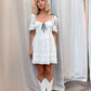 White and Ribbons Dress