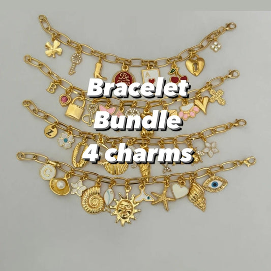 Bracelet bundle-4 charms