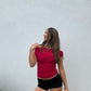 Ruched Drop Shoulder Top