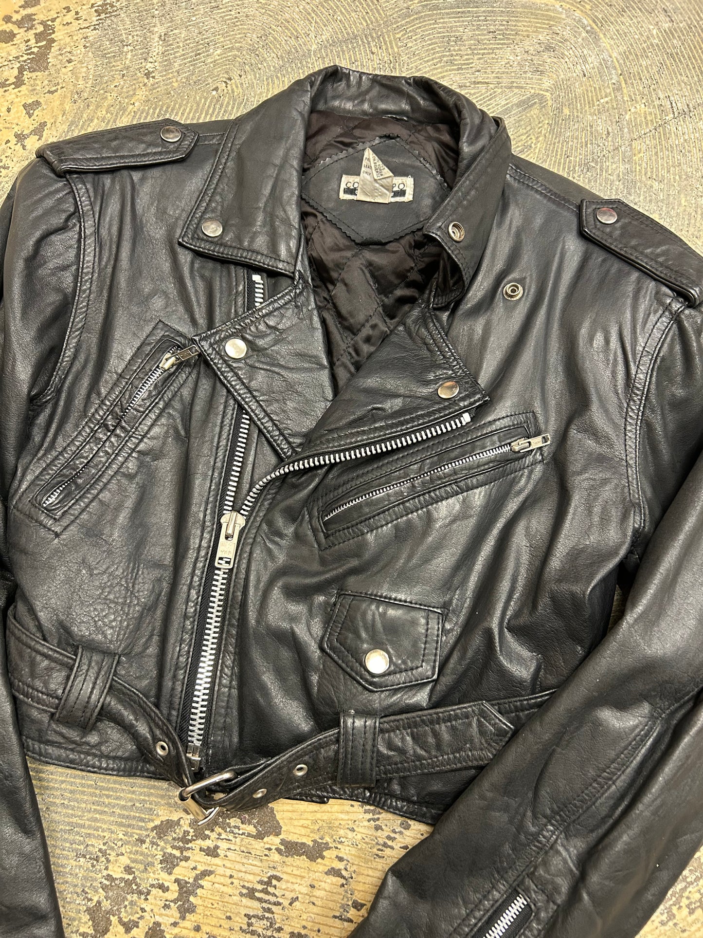 LL Leather Crop Jacket