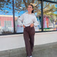 Brown Ankle Pants