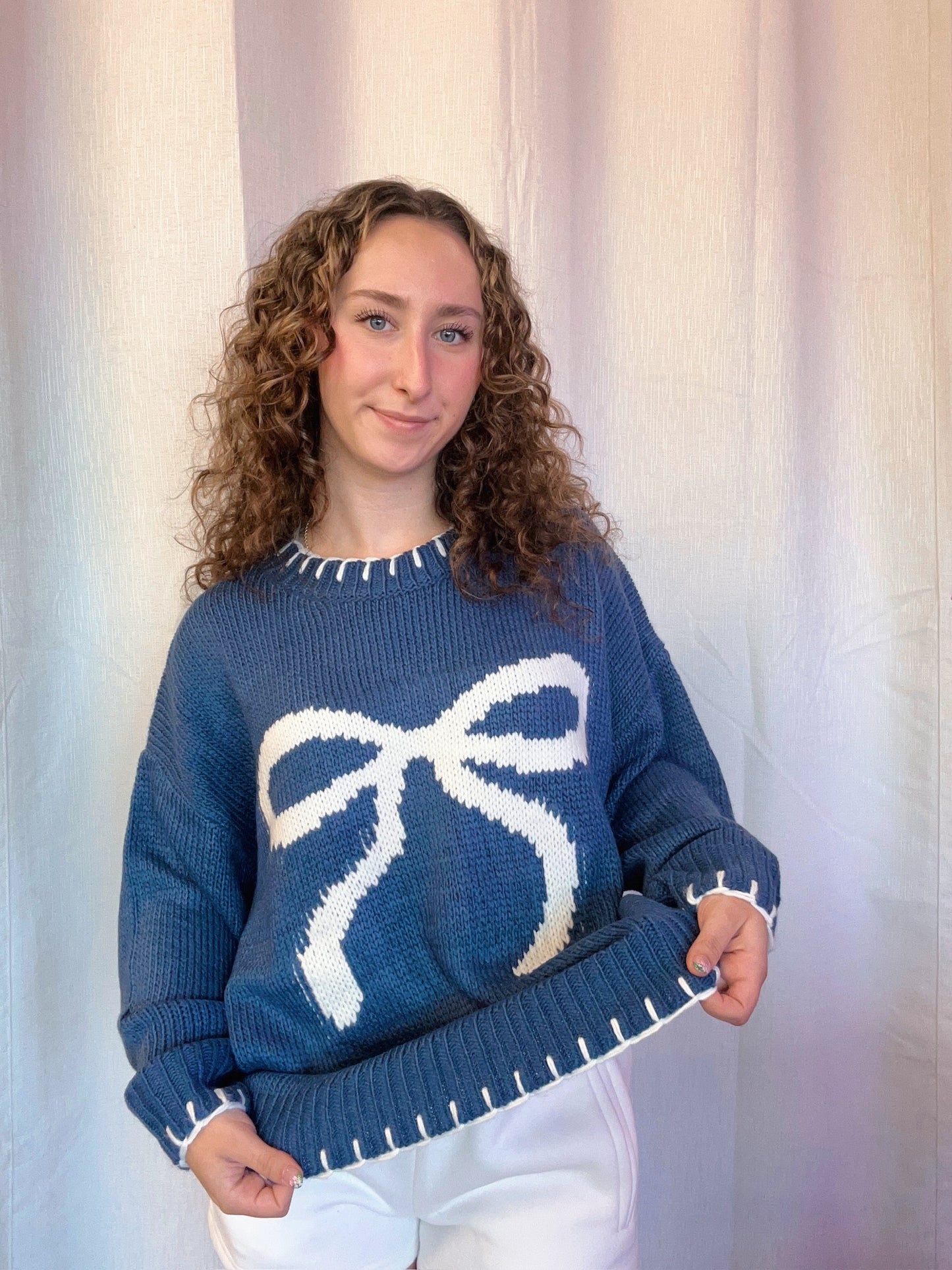 Midnight Bow Sweater