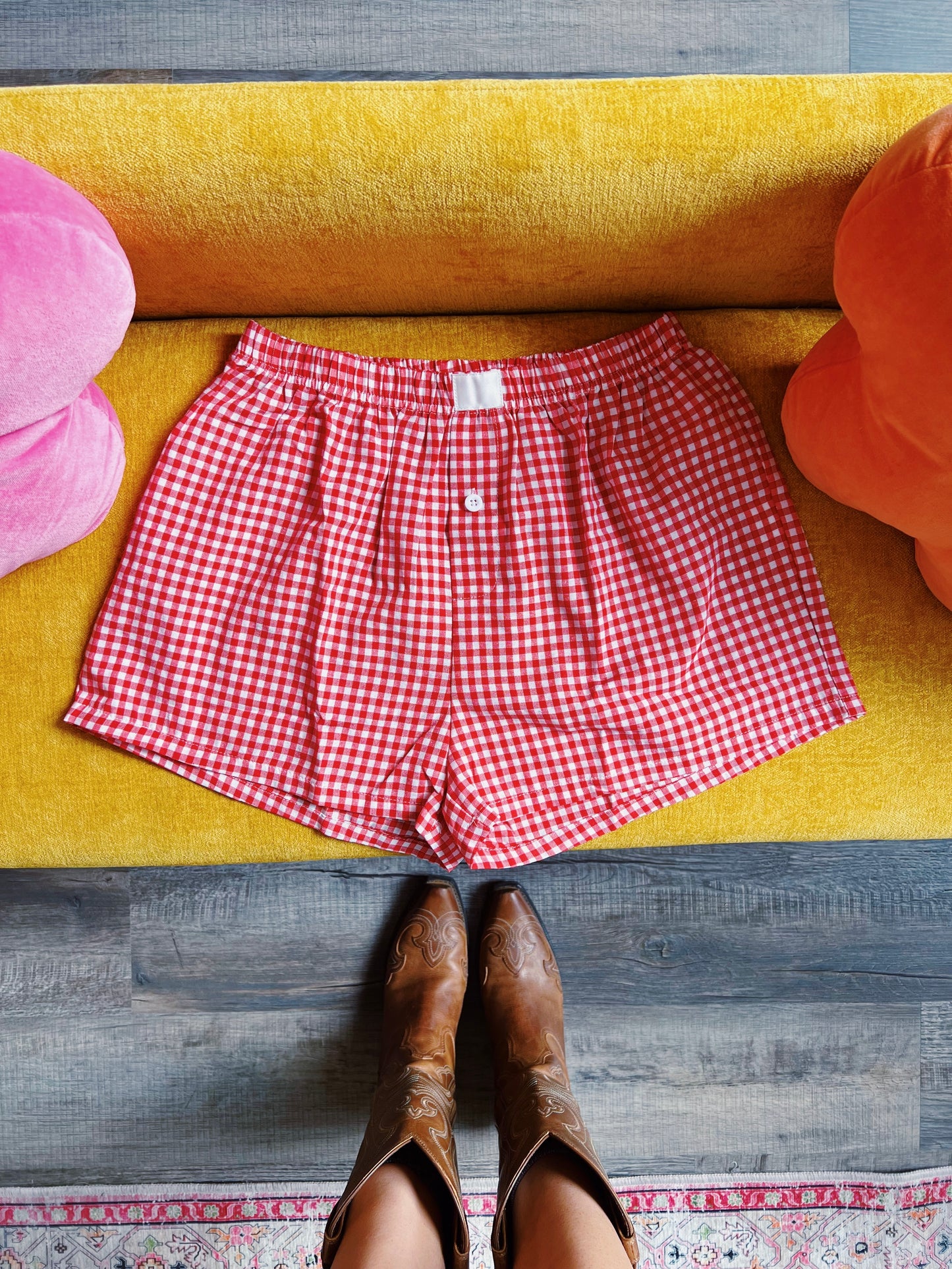 Gingham Boxer Shorts