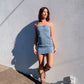 Distressed Denim Dress