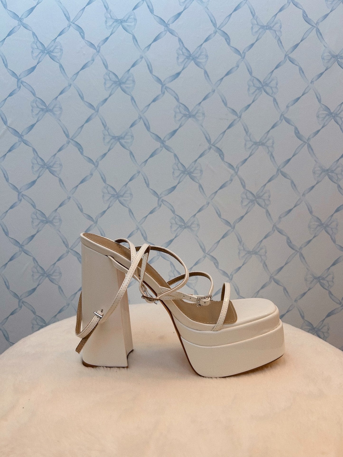 Chunky White Platforms