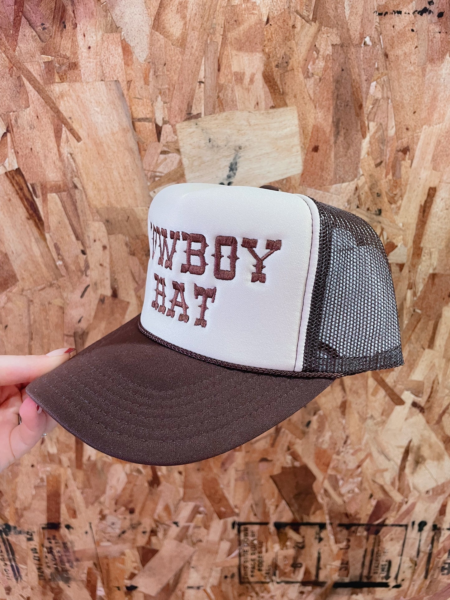 Cowboy Hat-Brown Trucker Hat