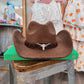 Dark Brown Western Cowgirl Hat