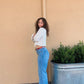 Longer Length Wide Leg Jeans