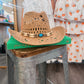 Blue Straw Western Hat