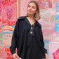 Blue Buttercup Black Pullover