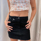 Black Denim Skirt