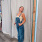 Medium Wash 90's Denim Twill Overalls