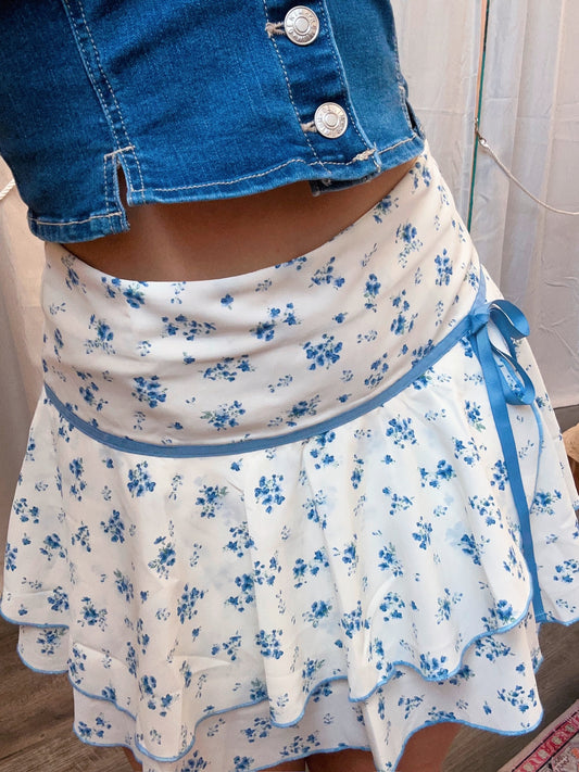 Blue Cottage Skirt