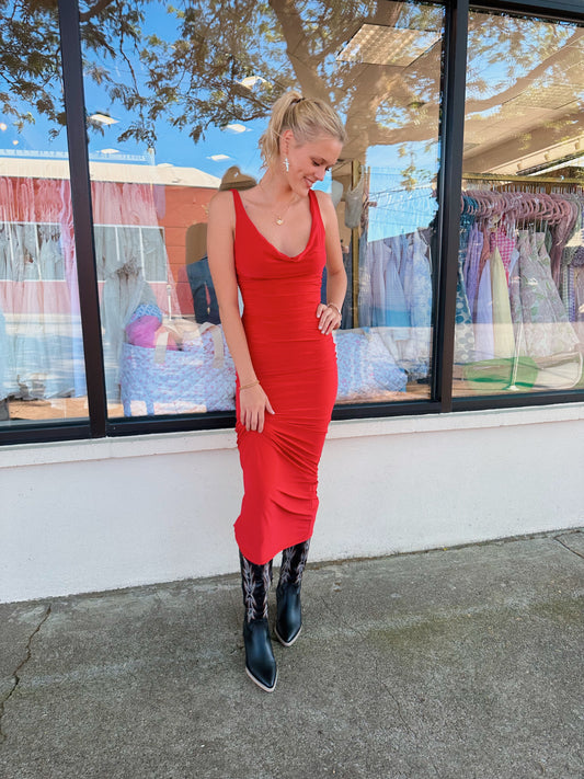 Red Maxi Dress