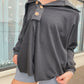 Blue Buttercup Black Pullover