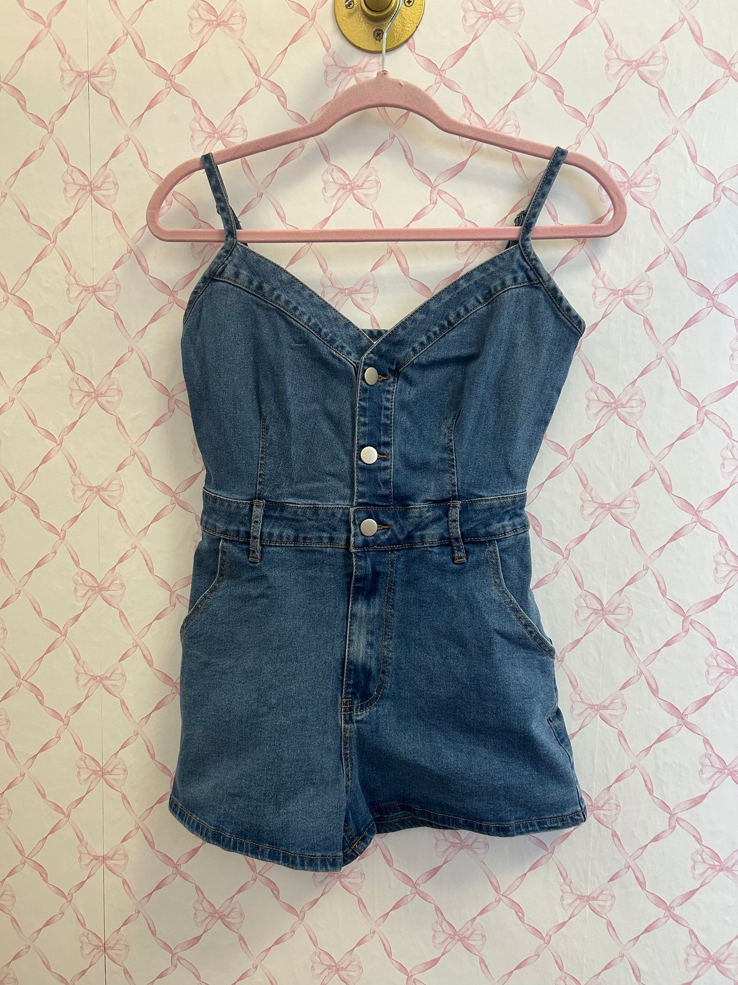 Cami Denim Romper