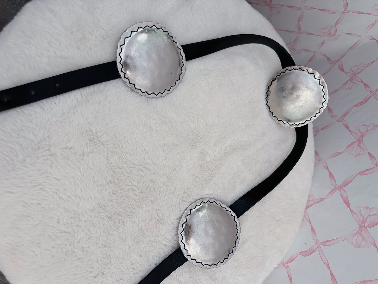 Silver Circle Chunky Belt