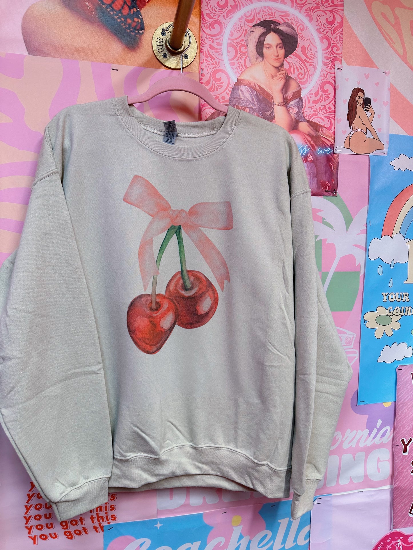 Cherry Bow Crewneck <3