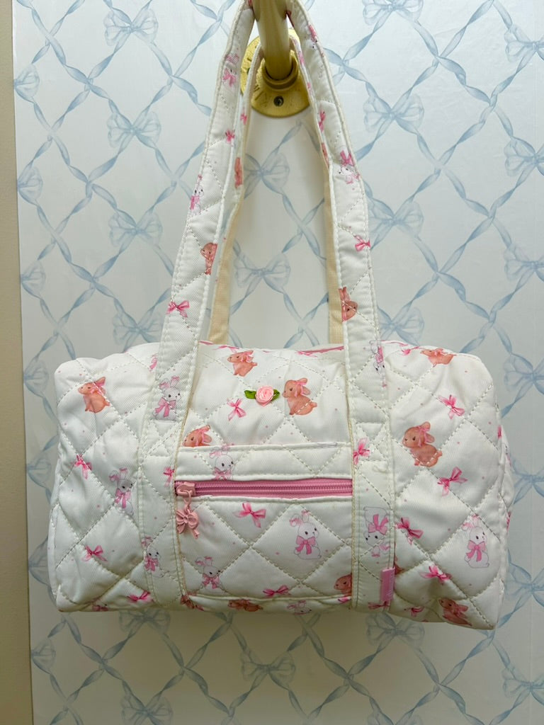 Bunny Quilted Mini Duffel