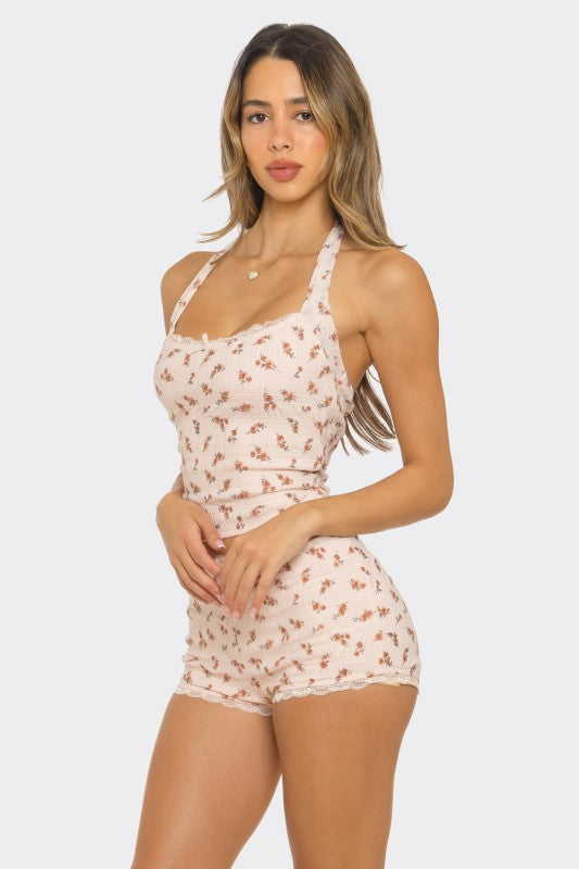 Seirra Floral Halter Shorts