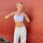 Cherry Print Lace Crop Top