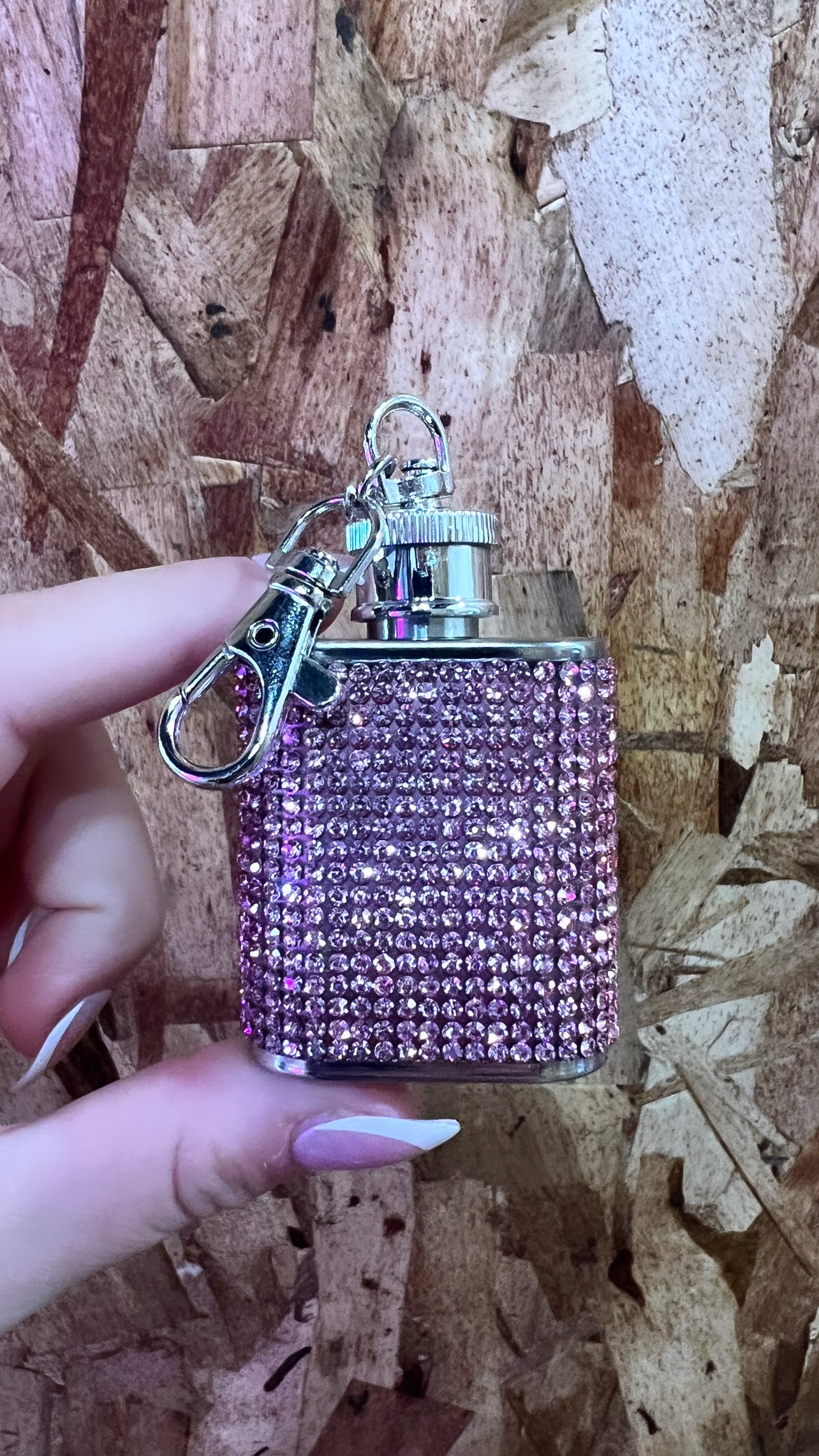 Mini Bling Keychain Flask