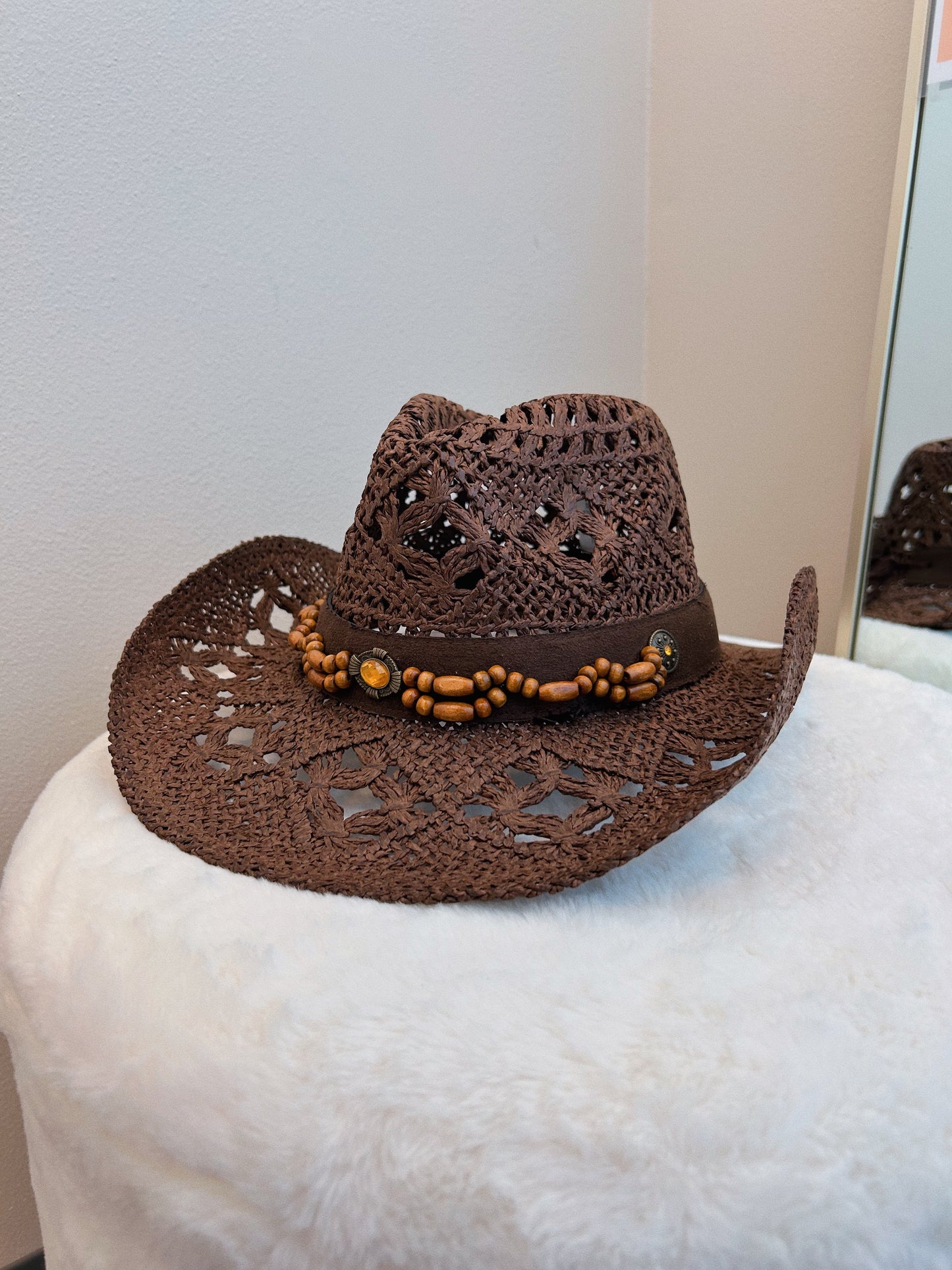 Brown Cowgirl Hat