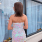 Classic Big Sequins Strapless Dress