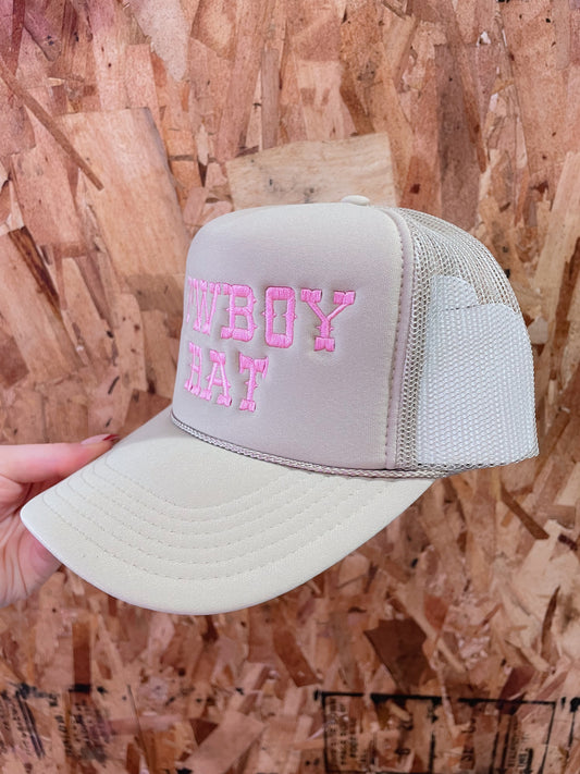 Cowboy Hat-Tan Trucker Hat