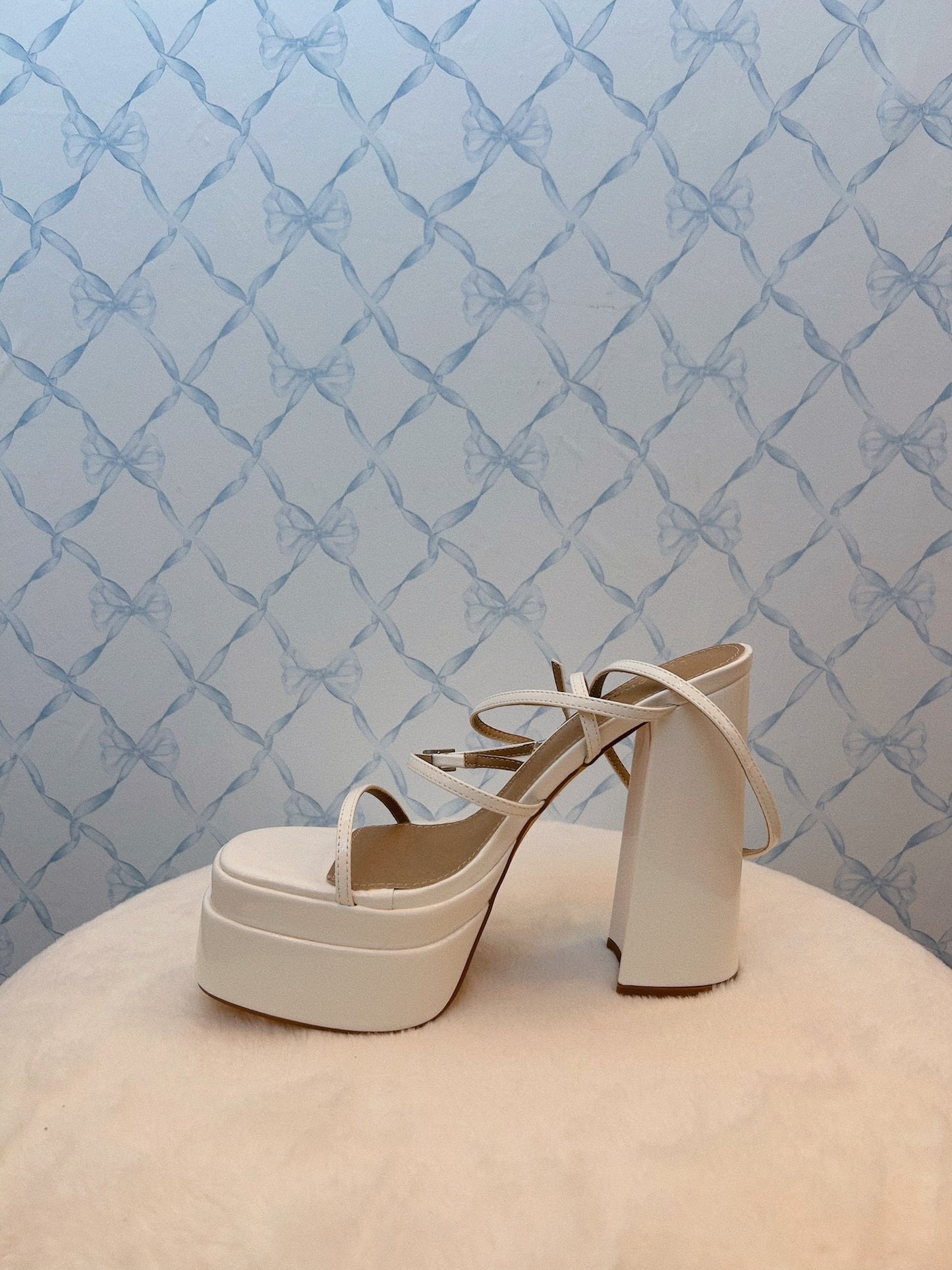 Chunky White Platforms