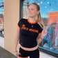 University Mini Black Shorts